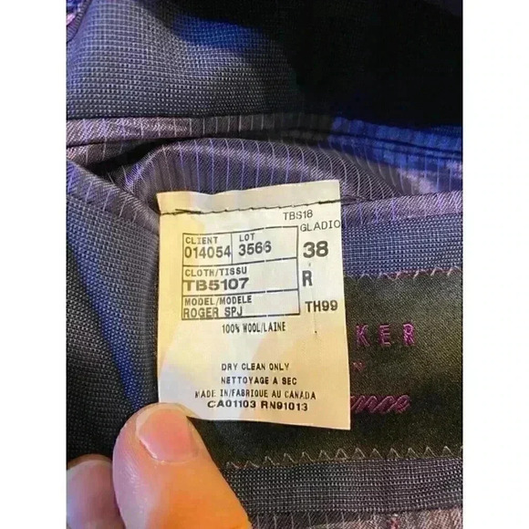 NEW Ted Baker London‎ Endurance Roger SPJ Men's Sports Blazer 38R Blue Cocktail - Picture 8 of 11